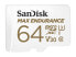 Фото #2 товара SanDisk 64GB MAX ENDURANCE microSDXC, U3, V30, Memory Card with Adapter for Home