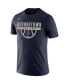 Men's Navy Georgetown Hoyas Basketball Drop Legend Performance T-shirt