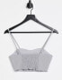 4th & Reckless structured bralet in grey