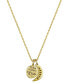 Фото #2 товара Unwritten cubic Zirconia Moon and 14K Gold Flash Plated I Love You Pendant Necklace
