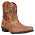 Фото #2 товара Roper Dusty Tooled Inlay Snip Toe Cowboy Booties Womens Size 11 M Casual Boots 0