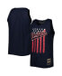 Фото #2 товара Men's Navy Los Angeles Dodgers Cooperstown Collection Stars and Stripes Tank Top