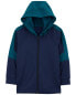 Kid Colorblock Active Mesh Knit Jacket - Navy 6