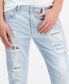 ფოტო #3 პროდუქტის Men's Finnley Slim Tapered-Fit Destroyed Jeans