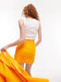 Фото #4 товара Topshop linen blend pelmet skirt in mango