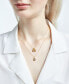 ფოტო #2 პროდუქტის Diamond Accent Triple Heart Charm Pendant Necklace in 14k Gold-Plated Sterling Silver, 18"