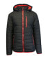 Фото #12 товара Spire By Galaxy Men's Puffer Bubble Jacket with Contrast Trim