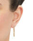 ფოტო #2 პროდუქტის Polished Oval Paperclip Link Drop Earrings in 10k Gold