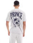 Фото #4 товара Prince co-ord unisex varsity print t-shirt in grey marl