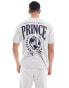 Prince co-ord unisex varsity print t-shirt in grey marl