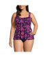 Фото #3 товара Plus Size G-Cup Flutter Tankini Top