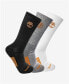 ფოტო #2 პროდუქტის Men's Crew Socks, Pack of 3