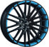 Oxigin 19 Oxspoke black foil smurf blue 7.5x17 ET48 - LK5/114.3 ML72.6