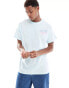 Nike graphic back print t-shirt in light blue