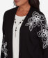 ფოტო #5 პროდუქტის Runway Ready Women's Floral Embroidered Two in One Top with Detachable Necklace