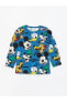 Фото #2 товара Костюм LC WAIKIKI Микки Маус с воротником типа байкар Рубашка и брюки для малышей 2-предметный набор