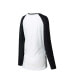 ფოტო #3 პროდუქტის Women's White, Black Carolina Panthers Tinsel Raglan Long Sleeve T-shirt and Pants Sleep Set