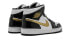Фото #6 товара Кроссовки Nike Air Jordan 1 Mid Patent Black White Gold (Белый, Черный)
