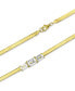 Lab-Grown White Sapphire Triple Stone 18" Collar Necklace (3-3/8 ct. t.w.) in 14k Gold-Plated Sterling Silver