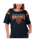 Фото #1 товара Women's Navy Chicago Bears Plus Size Linebacker T-shirt