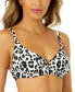 Women's Leopard-Print V-Wire Bikini Top