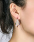 Silver-Tone Multicolor Chandelier Earrings