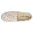 Фото #4 товара TOMS Redondo Polka Dot Slip On Womens Off White Flats Casual 10018303T