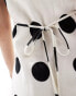 Nobody's Child Harriet mini dress in spot white