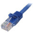 Фото #5 товара StarTech.com Cat5e Ethernet Patch Cable with Snagless RJ45 Connectors - 10 m - Blue - 10 m - Cat5e - U/UTP (UTP) - RJ-45 - RJ-45