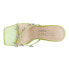 Фото #4 товара COCONUTS by Matisse Levi Rhinestone Block Heels Womens Green Casual Sandals LEV