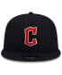 Фото #2 товара Men's Navy Cleveland Guardians Road Authentic Collection On-Field 59FIFTY Fitted Hat