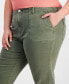 Фото #4 товара Trendy Plus Size Elastic-Hem Pants, Created for Macy's