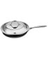 Фото #2 товара Stainless Steel Frying Pan 12 Inch, Multi-Ply Full Clad Wok Stir-Fry Cooking Pans with Dome Lid, Stay-Cool Handle, Dishwasher Safe, Oven Safe 500°F, Silver