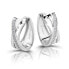 Фото #1 товара Elegant silver round earrings M23079