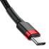 Фото #5 товара Wytrzymały elastyczny kabel przewód USB-C PD PD 2.0 60W 20V 3A QC3.0 2M czarno-czerwony