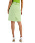 ფოტო #2 პროდუქტის Women's Tweed Fringe-Trim Pencil Skirt
