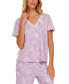 ფოტო #3 პროდუქტის Women's 2-Pc. Nancy Printed Capri Pajamas Set