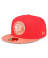 Фото #1 товара Men's Red, Peach Brooklyn Nets Tonal 59FIFTY Fitted Hat