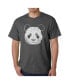 Mens Word Art T-Shirt - Panda Head
