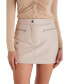 ფოტო #1 პროდუქტის Women's Leather Skirts, Beige