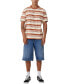 Фото #2 товара Men's Loose Fit Stripe T-Shirt