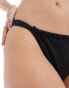 Weekday Storm gathered waist bikini bottom in black