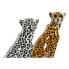 Фото #3 товара Статуэтка декоративная DKD Home Decor Леопардовый бело-чёрно-оранжевый (2 шт) 16 x 16 x 32 см