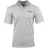 Фото #1 товара SHOEBACCA Striped Heather Short Sleeve Polo Shirt Mens Grey Casual P2004-STG-SB