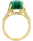 Фото #4 товара EFFY® Malachite & Diamond (1/5 ct. t.w.) Statement Ring in 14k Gold