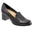 Фото #2 товара Trotters Qunicy T1864-001 Womens Black Narrow Leather Pumps Heels Shoes 10