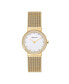 ფოტო #1 პროდუქტის Women's Crystal Gold-Tone Stainless Steel Mesh Bracelet Watch 26mm