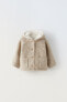 Interlock knit 3/4 length coat