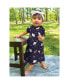 ფოტო #7 პროდუქტის Toddler Girls Hudson Cotton Short-Sleeve Dresses 2pk, Night Blooms