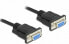 Фото #3 товара Delock Serial Cable RS-232 D-Sub 9 female to female null modem with narrow plug housing - Full Handshaking - 10 m - Black - 10 m - DB-9 - DB-9 - Female - Female